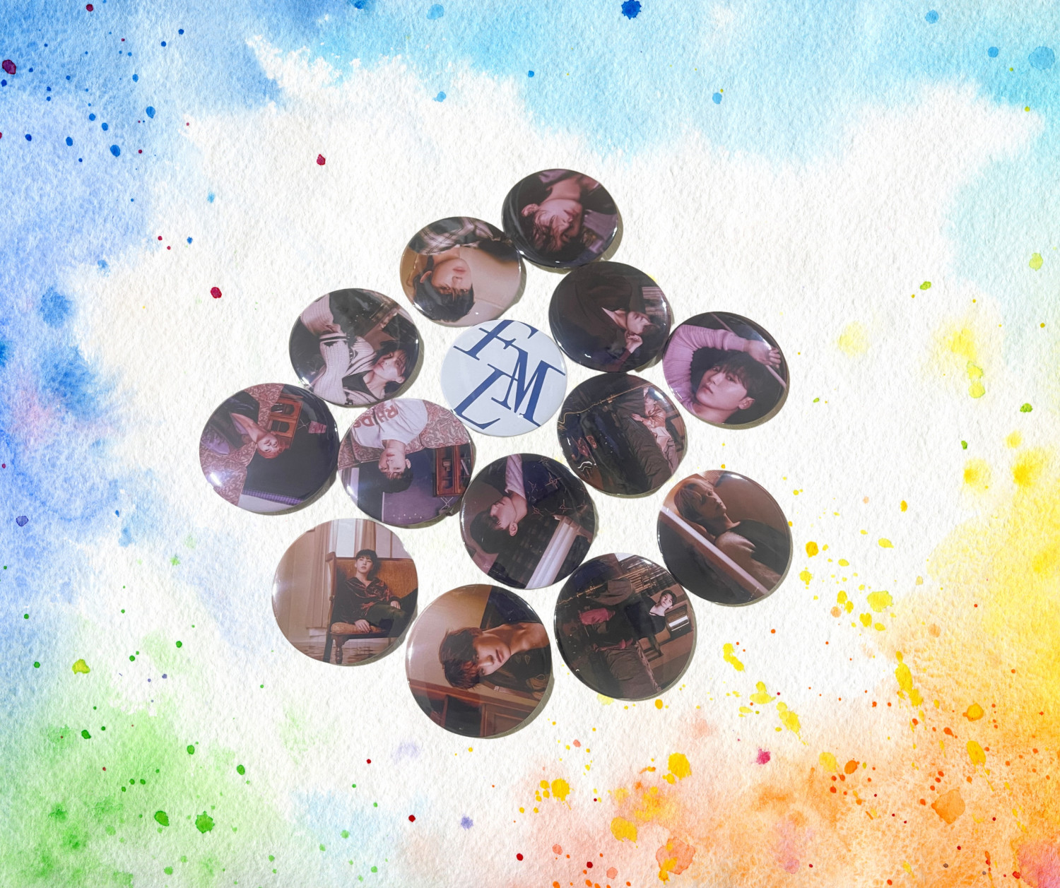 14Pcs/Set Seventeen FML Concept Badge/Brooch
