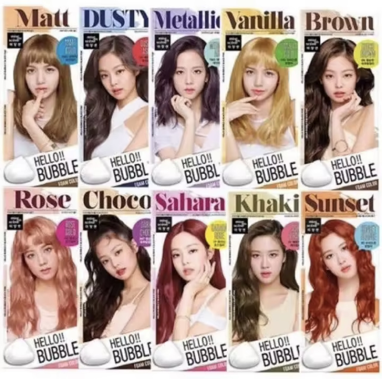BLACKPINK Hello Bubble & Hello Cream Foam Hair Color