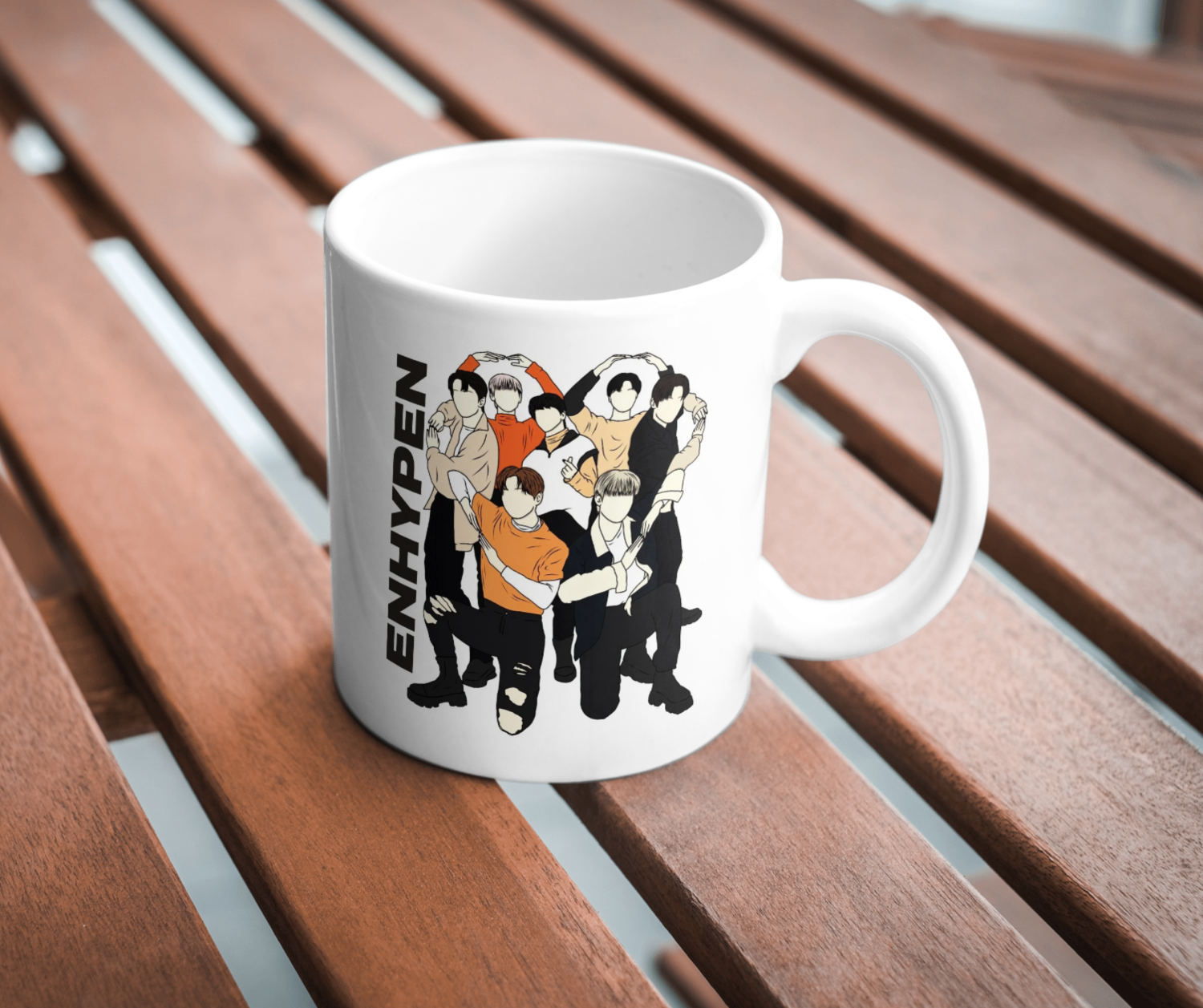 K-POP ENHYPEN ILLUSTRATED CERAMIC MUG