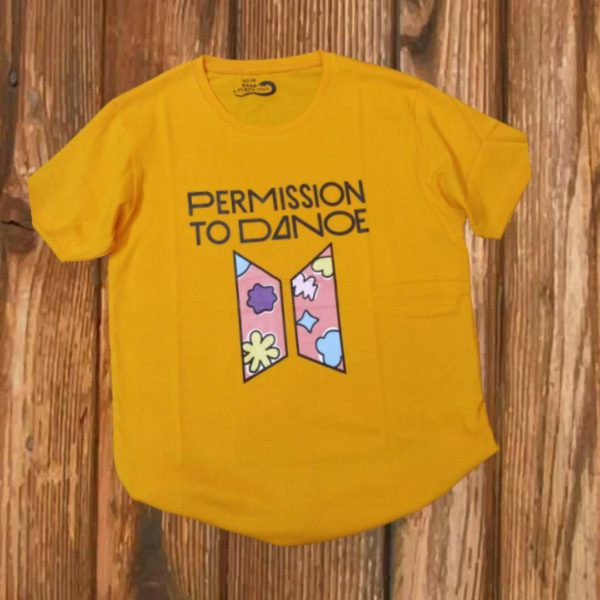 K-POP BTS Permission to Dance Concept Casual T-shirt
