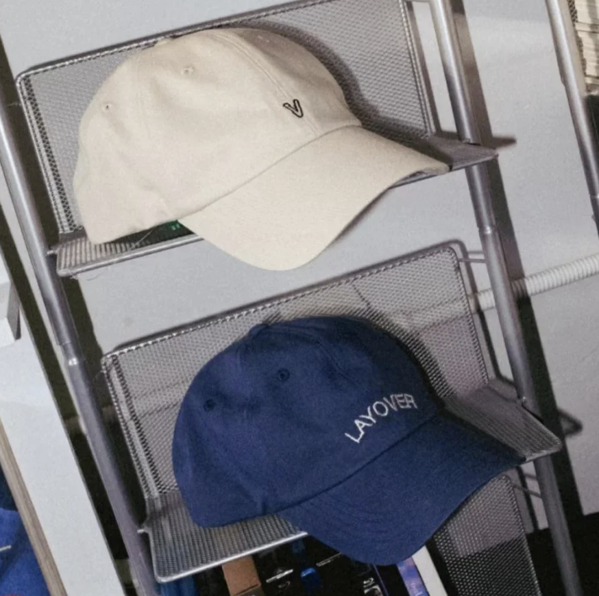 Kpop Idol Kim Tae Hyung Layover Logo Embroidered Cap