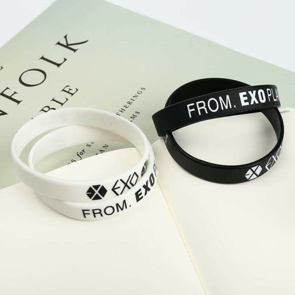 K-pop EXO Silicon Charm Wristband