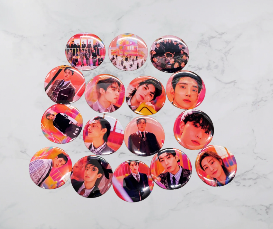 16Pcs/Set SEVENTEEN- 17 is Right Here Concept Badge/Brooch