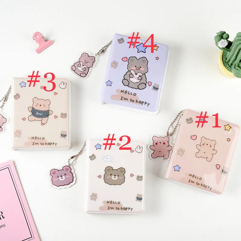 Teddy Mini Photo Album With Keychain