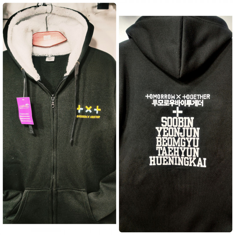 K-POP New Arrival TXT Fashionable Winter Zipper Hoodie/Jacket