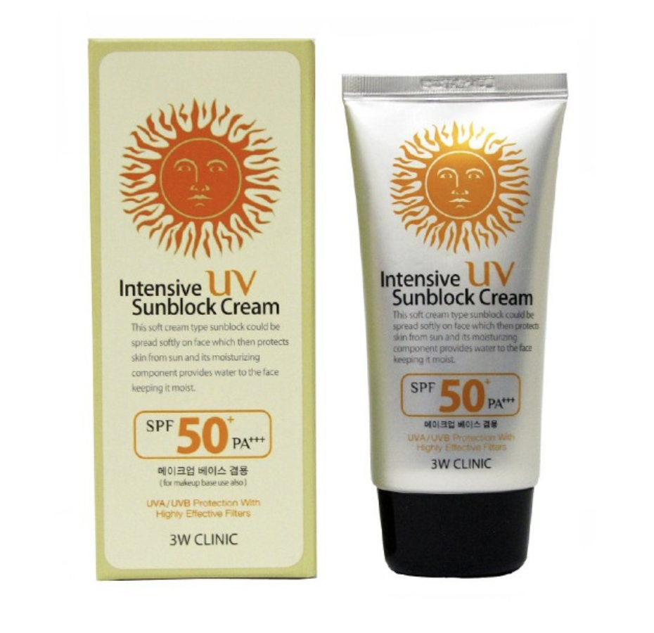 3W Clinic Intensive UV Sunblock Cream SPF50 PA+++ 70ml