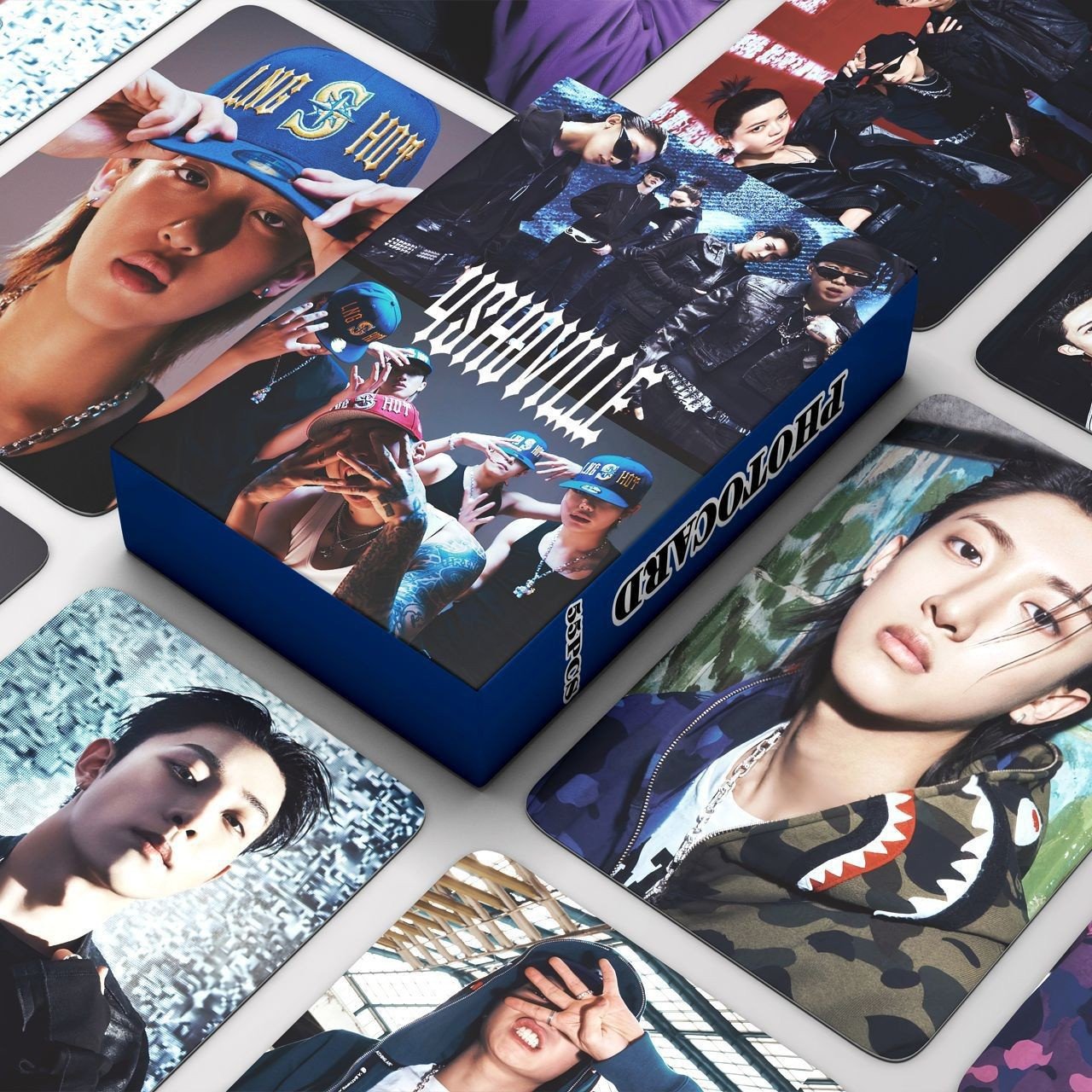 55Pcs/Box K-POP LNGSHOT Peripheral LomoCard