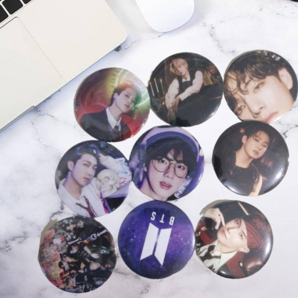 9Pcs/Set BTS Season Grettings 2022 Concept Photo Badge/Brooch