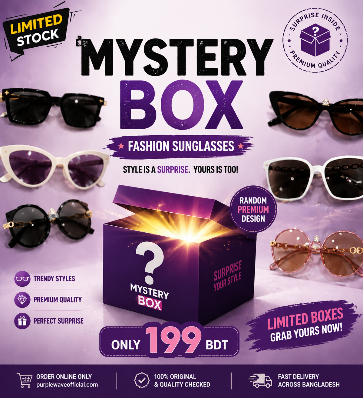 K-Fashion Sunglass Mystery Box (Limited)