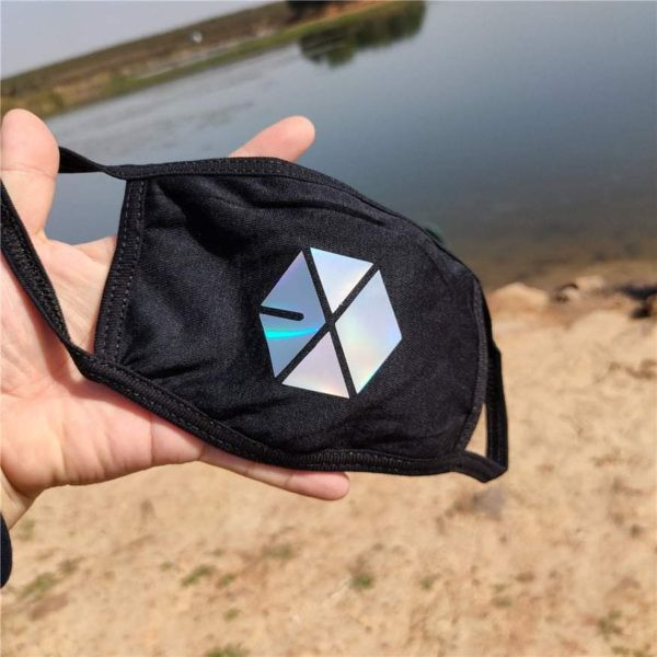 K-POP EXO Foil Print Fashionable Dustproof Mask