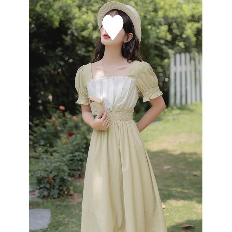 Korean Vintage Wrap Sweet Midi Dress