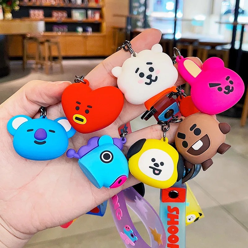 BT21 Line Friends Premium Quality Rubber Keychain