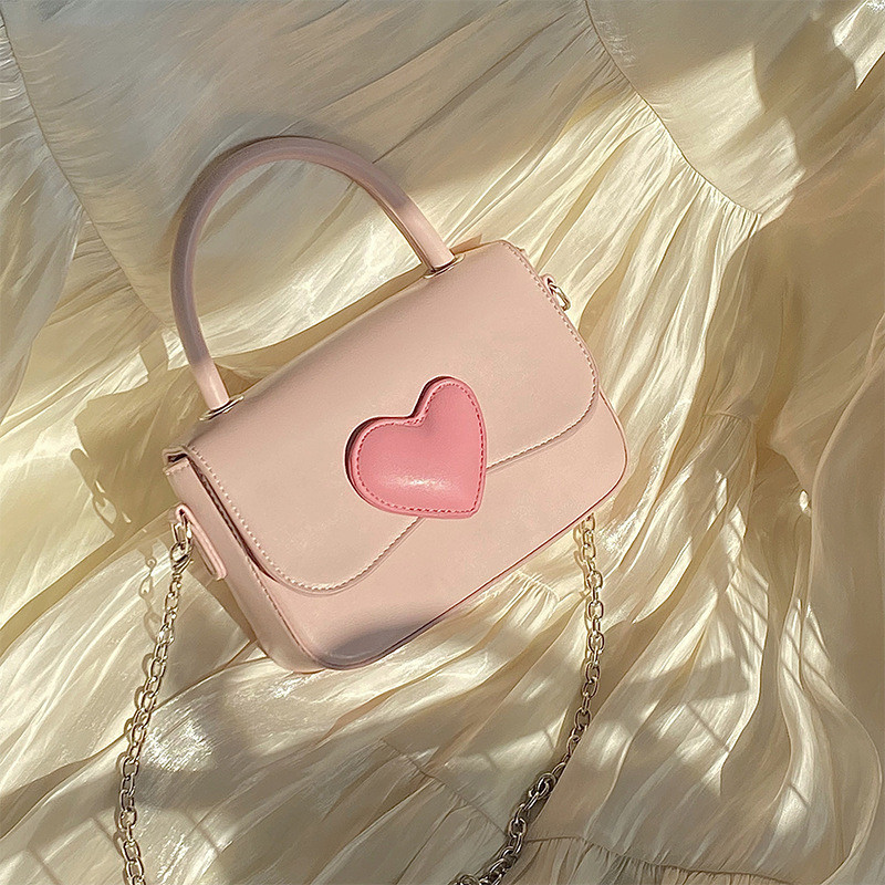 Pink Heart Fashion Handbag Purse