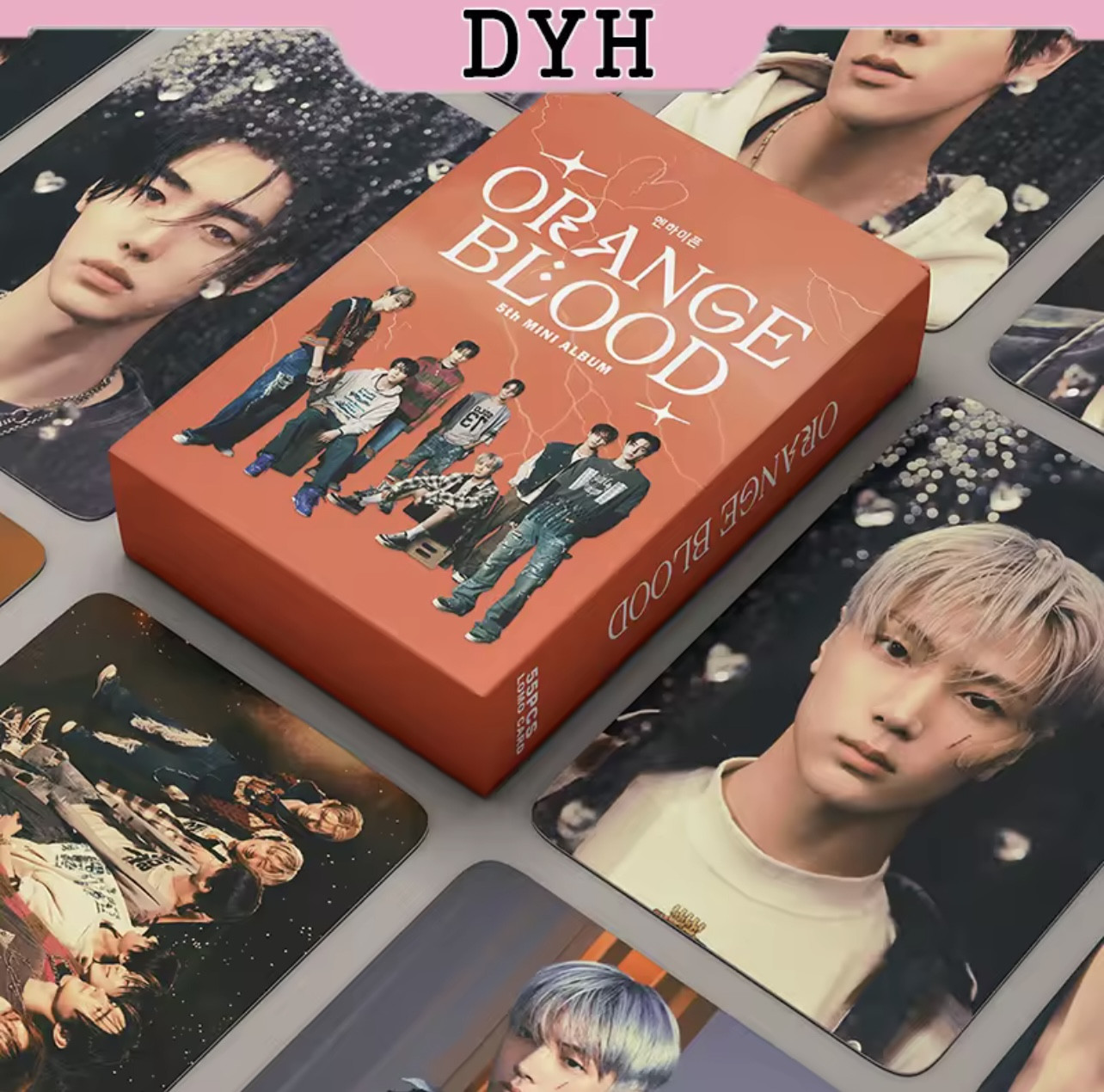 54PCS/BOX ENHYPEN: ORANGE BLOOD PHOTOCARD/LOMOCARD