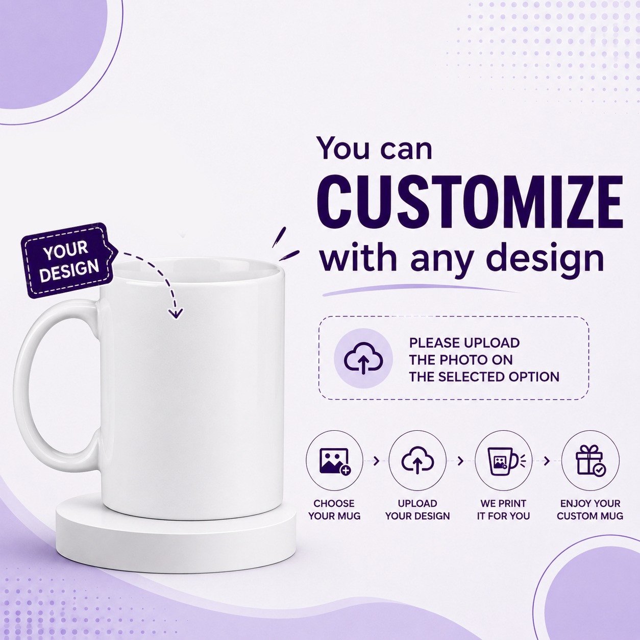 Customized Design Sublimation Printed Mug