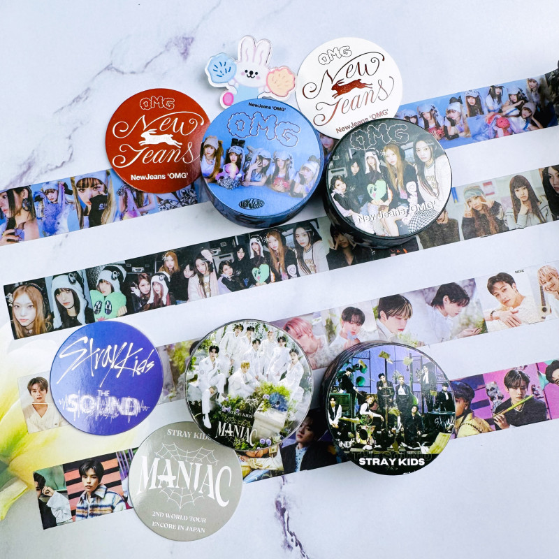 K-POP NEW JEANS  STRAYKIDS Concept Scrapbooking Washi Tape