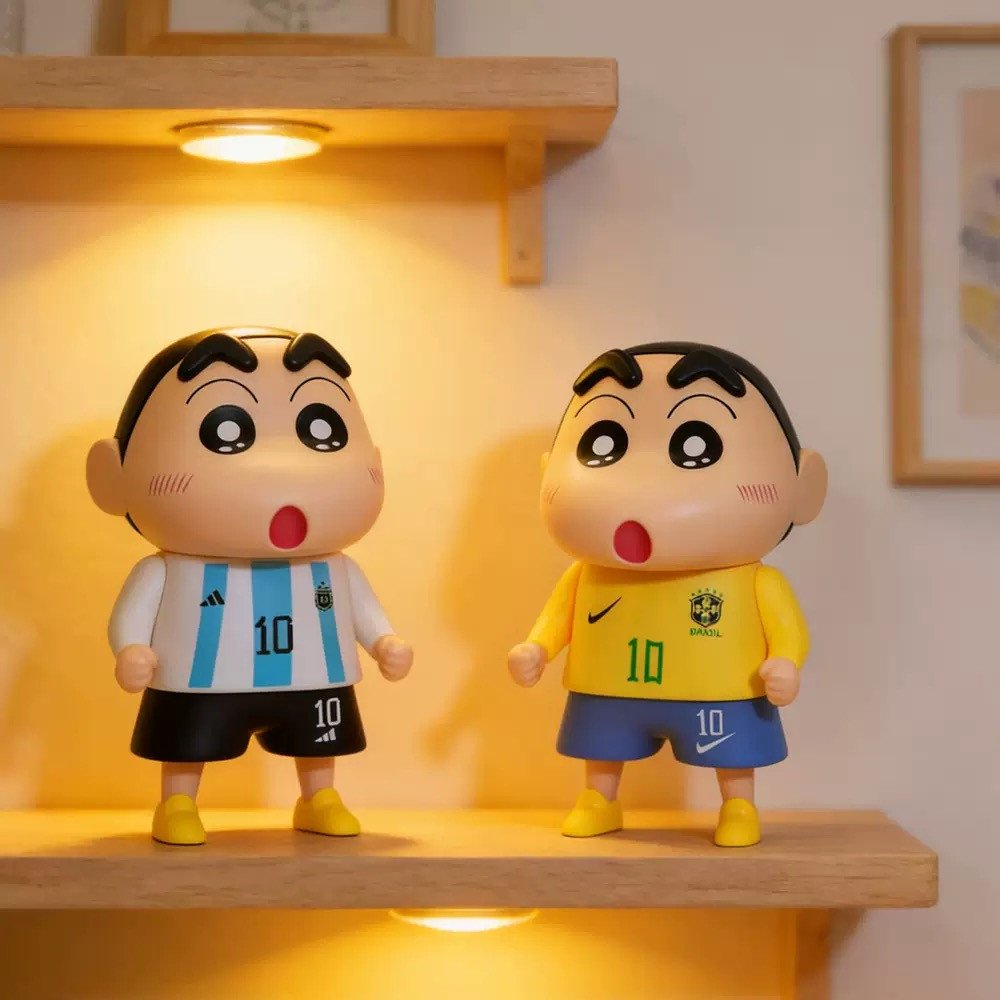 Caryon Shin-Chan Football Fan Piggy Bank