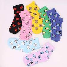New Arrival BTS BT21 Short Socks