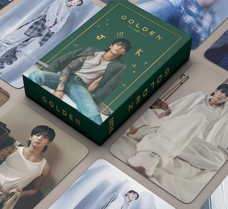 54Pcs/Box BTS-JUNGKOOK GOLDEN Concept Photocard/Lomocard