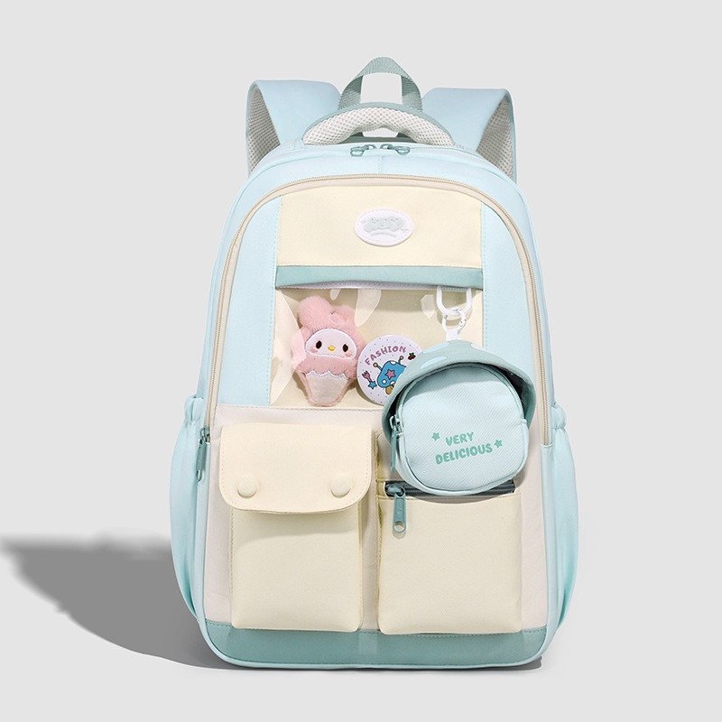 Cute Fashionable Multi Multicolor Multi Chamber Large Capacity Backpack