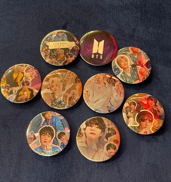 9Pcs/Set K-POP BTS DECO KIT Concept Badge/Brooch