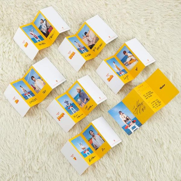 K-POP BTS Butter Album Mini Message Signature Photocard (Random Single)