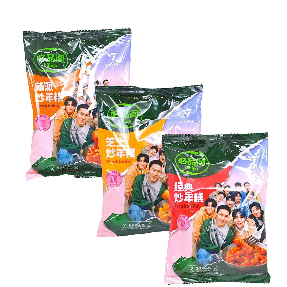 Seventeen x Bibigo Tteokbokki Korean Rice Cake 100g [Not Halal]