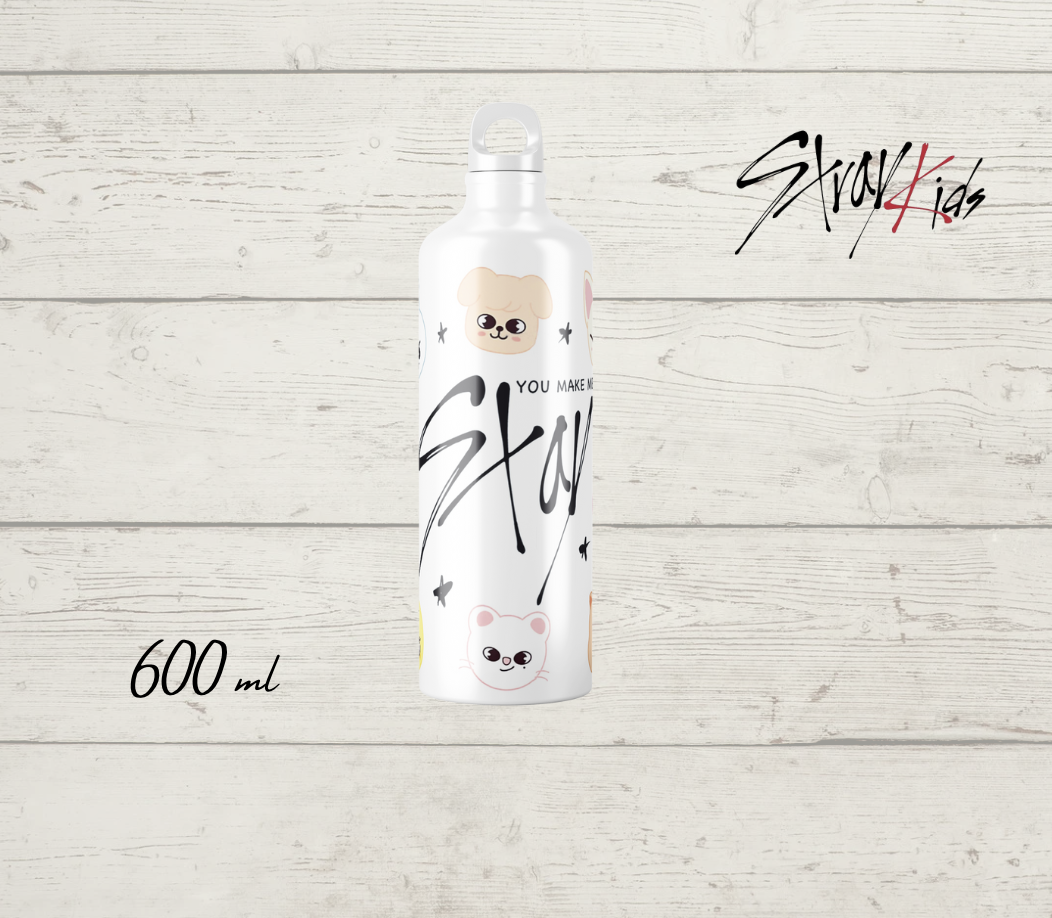 STRAYKIDS SKZOO Stainless Steel Water Bottle 600ML