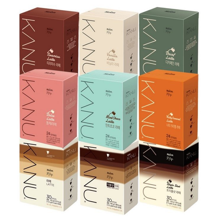 KANU Latte - Korean 3 In 1 Instant Coffee Mix 13.5g