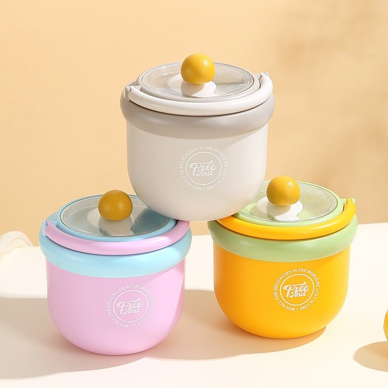 Cute Mini Stainless Steel Insulated Lunch Box 500ml