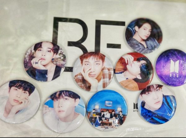 9Pcs/Set BTS BE Concept Badge Brooch