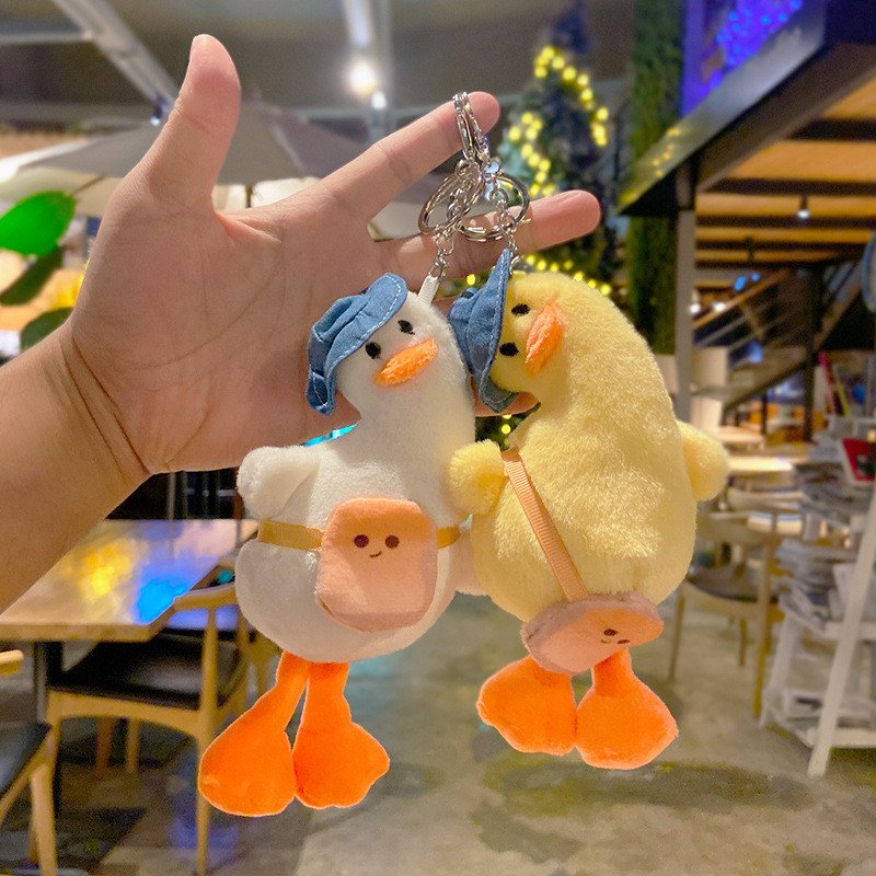 Cute Duck Plush Keyring