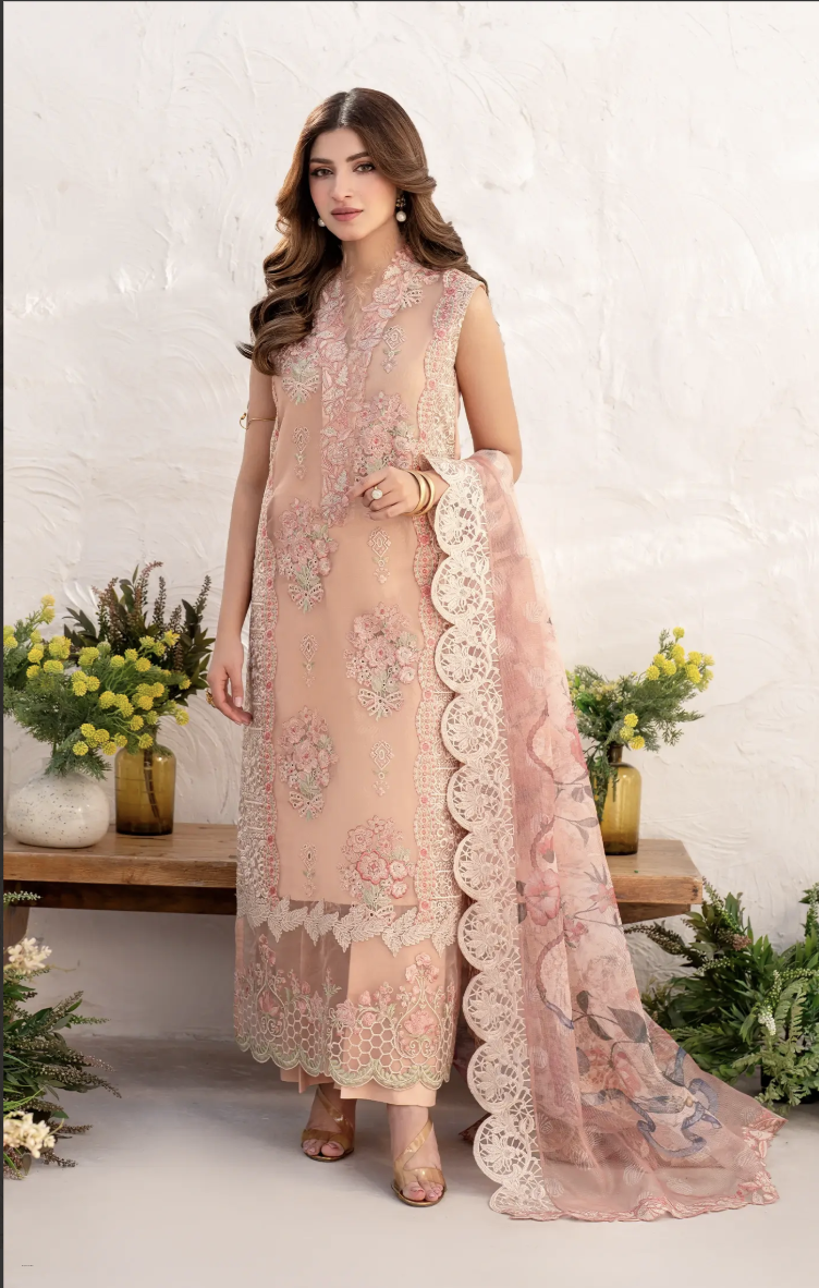 Peony (AZL25-01) | Unstitched Summer By Asifa and Nabeel