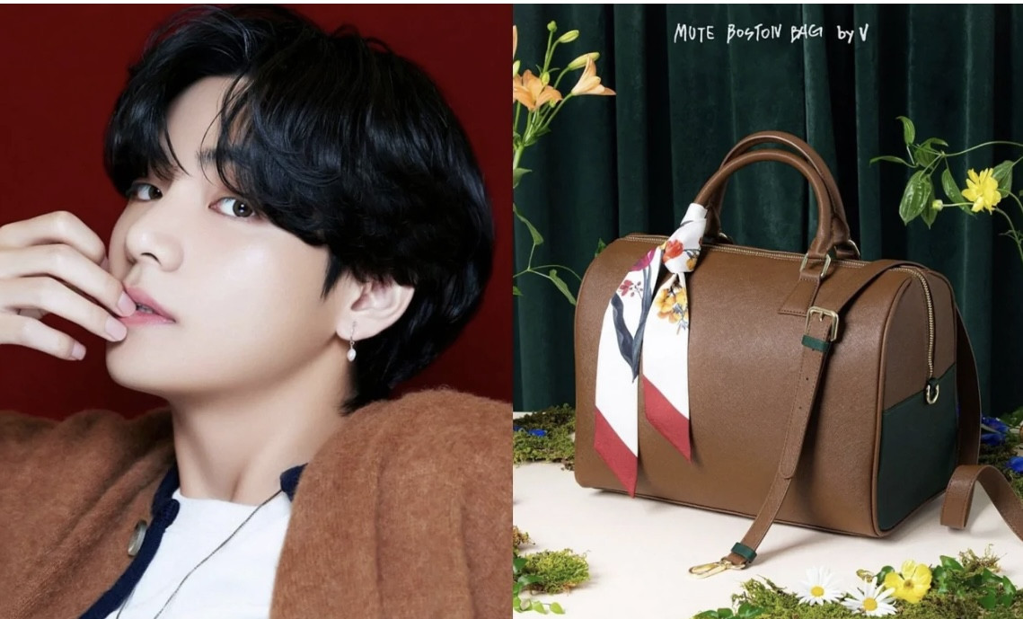 Korean Fashion BTS V Medium Capacity Boston Bag (Medium Size)