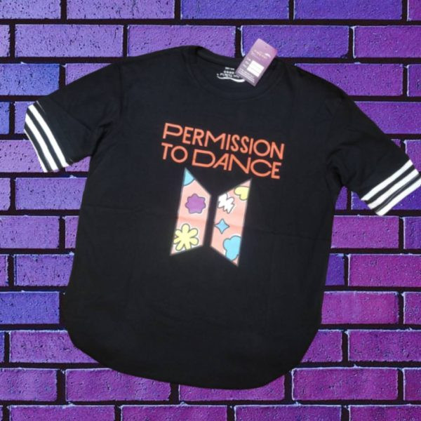 K-POP BTS Permission to Dance Fashionable Casual Half Sleeve T-shirt