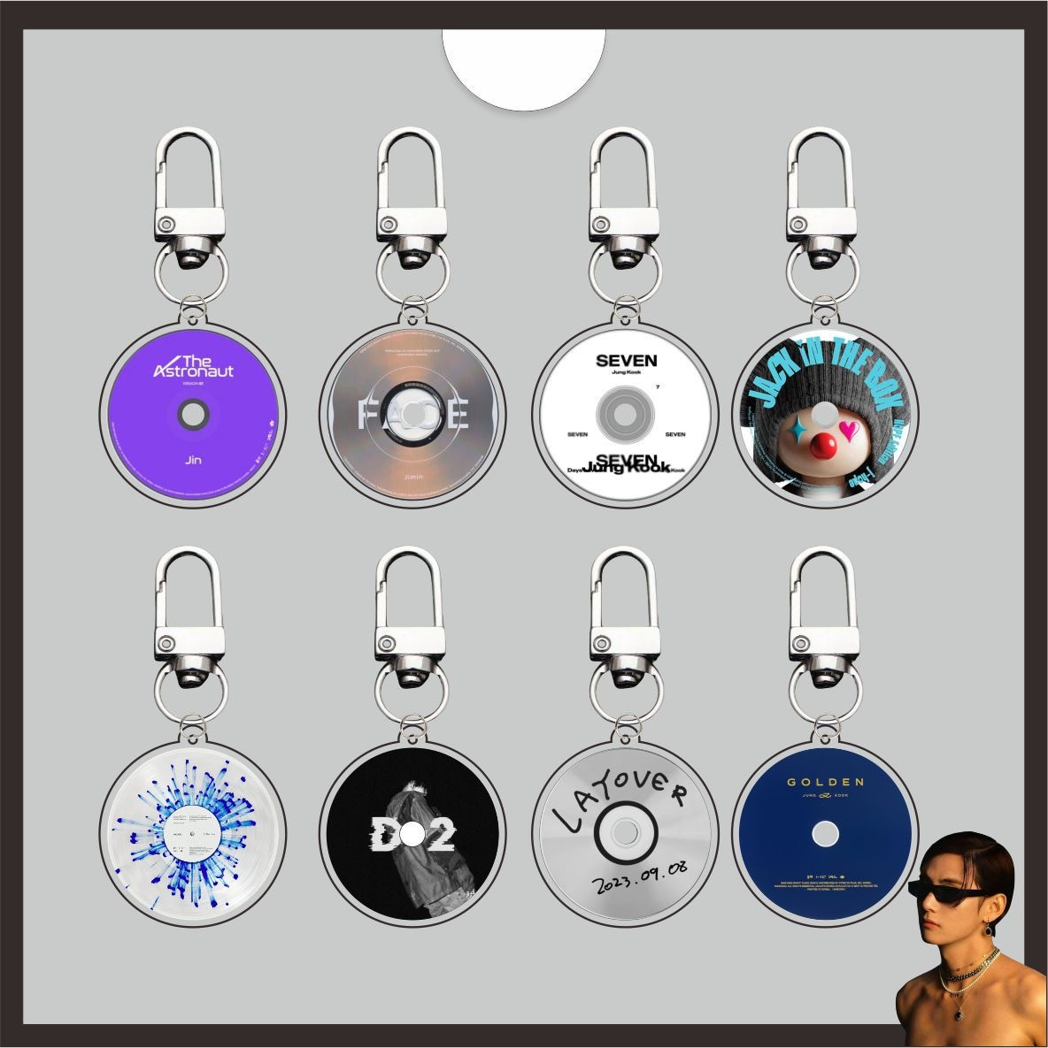K-POP CD Album Acrylic Keychain