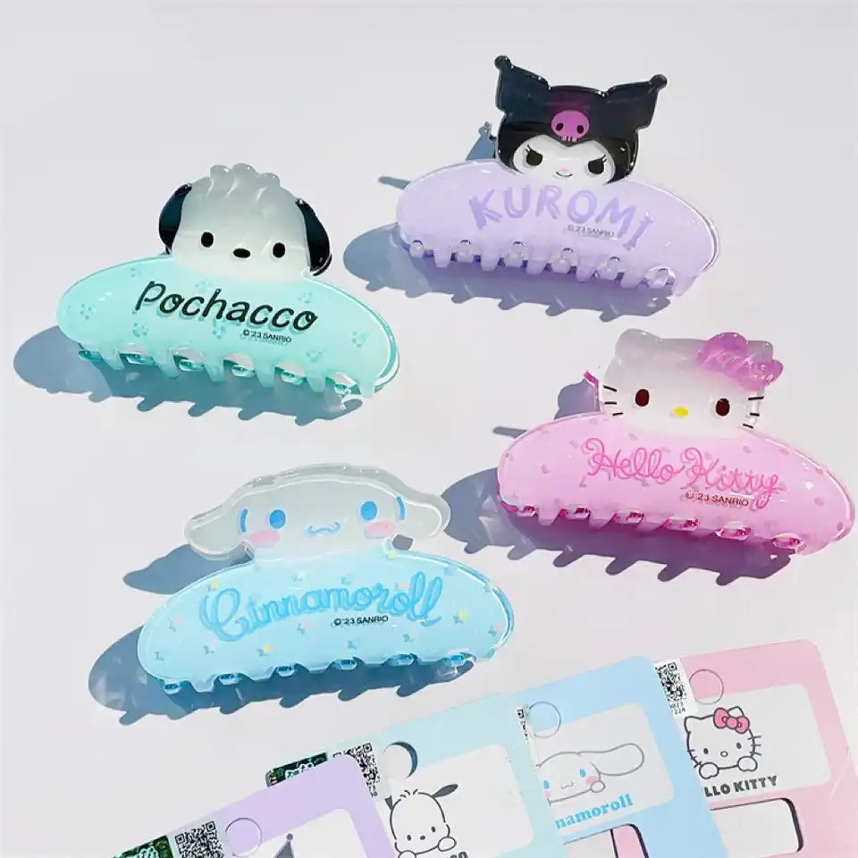 Kawaii Cartoon Acrylic Hair Clip