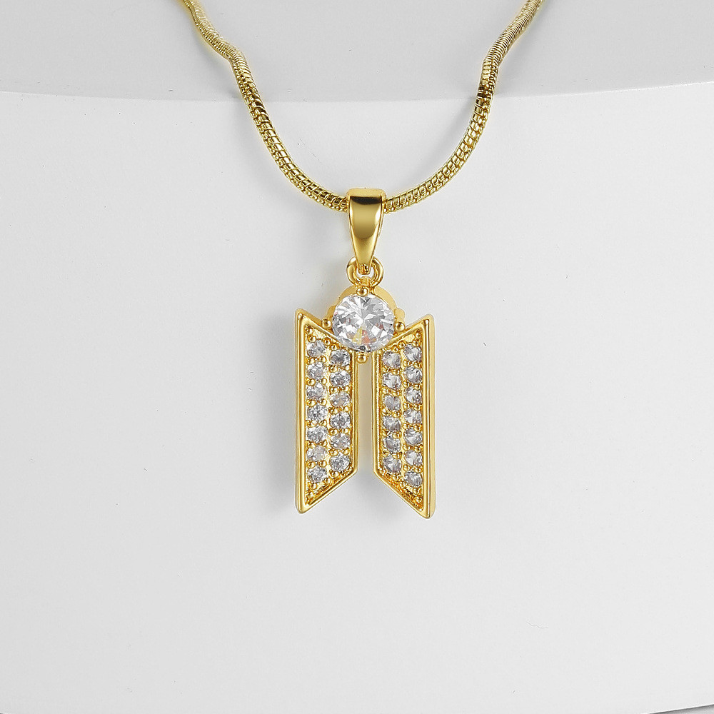 K-POP BTS Charm Zircon Fashion Necklace/Pendant