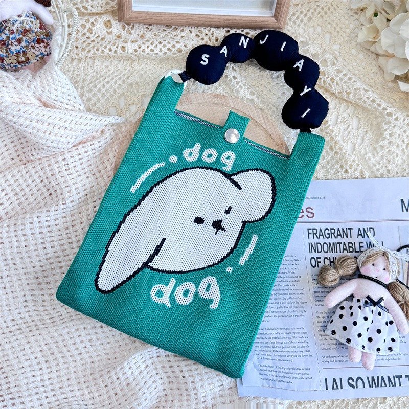 Korean Style Cute Kawaii Knitted Mobile Phone Bag (Random Selection)