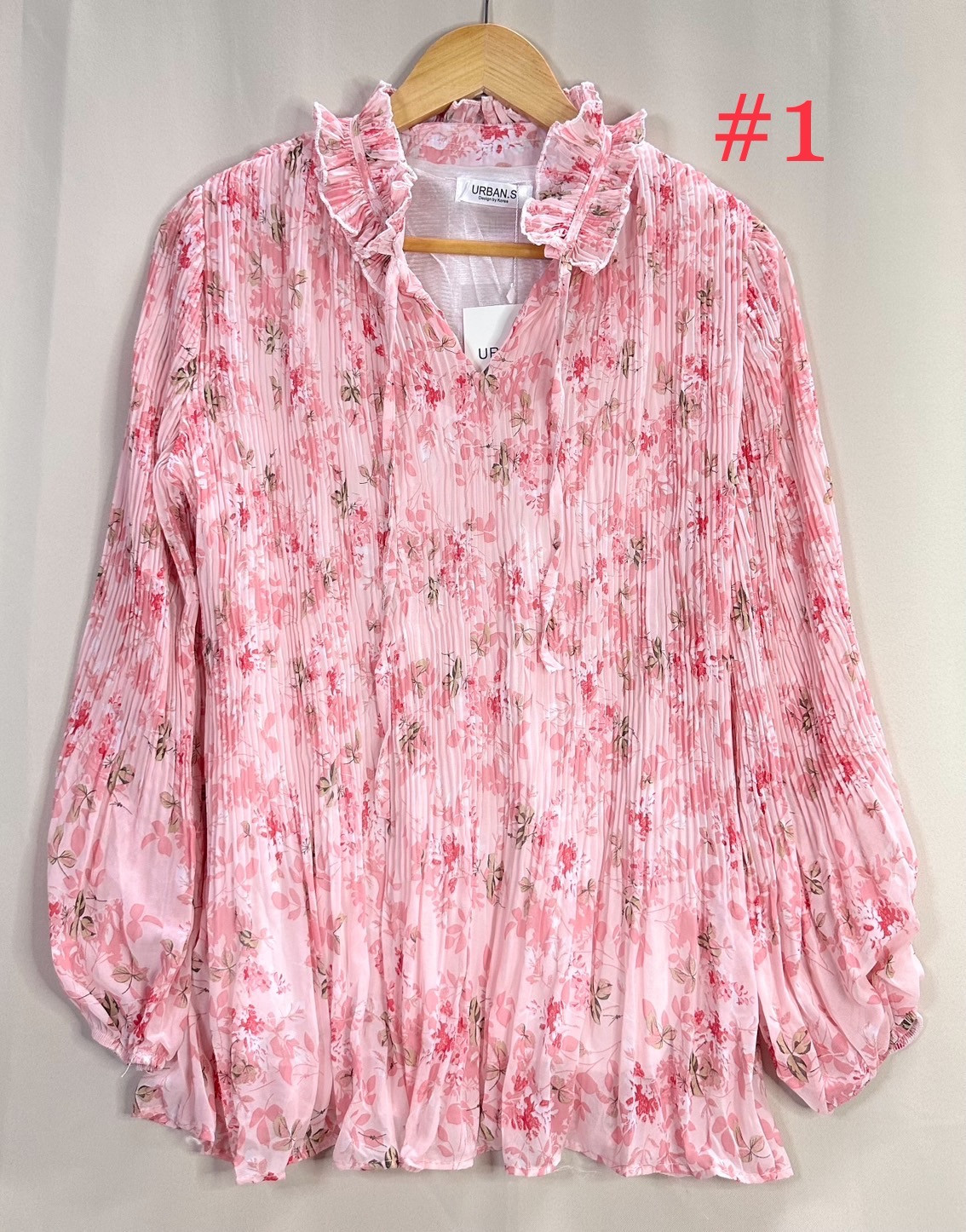 URBAN'S Floral Chiffon Casual Short Top's