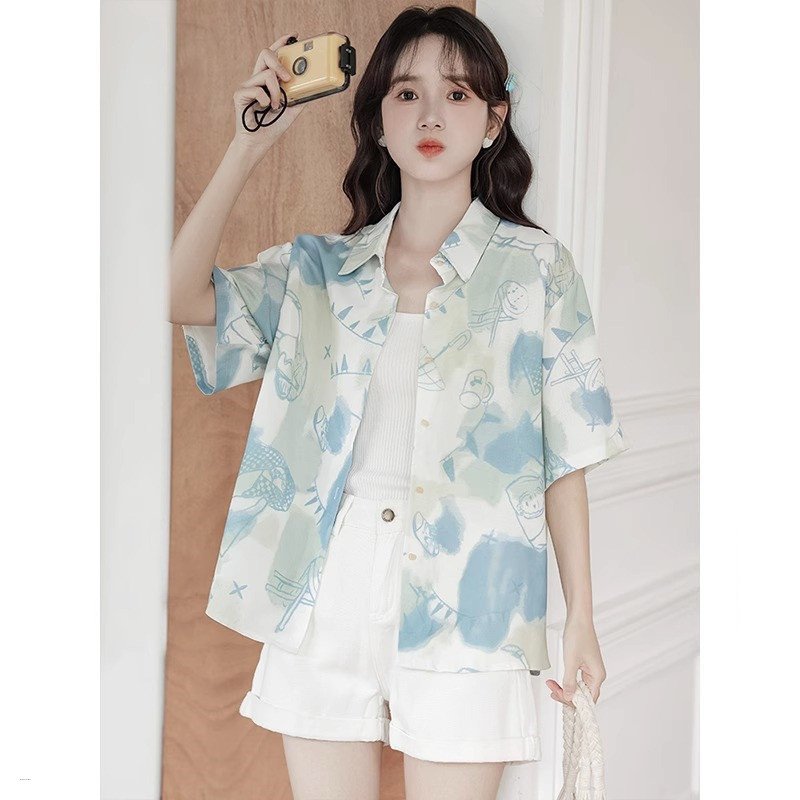 Kawaii Fashion Printed Elegant loose Tops