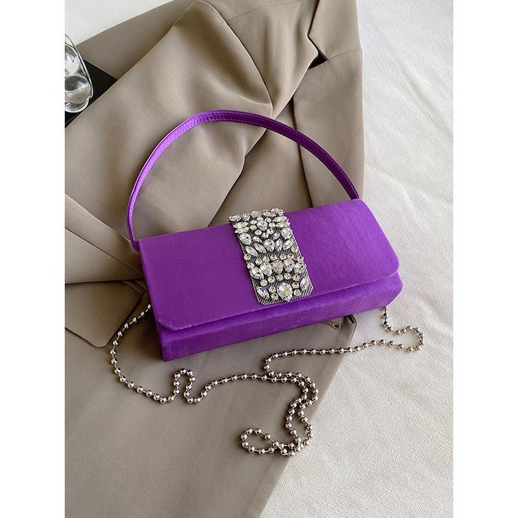 Luxury Silk Diamonds Design Party Bag