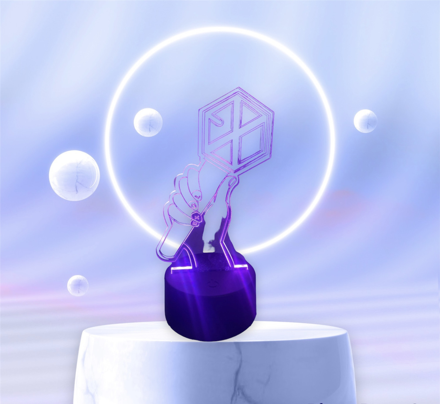 K-POP EXO Creative Acrylic Color Changing LED Light/Bed Light