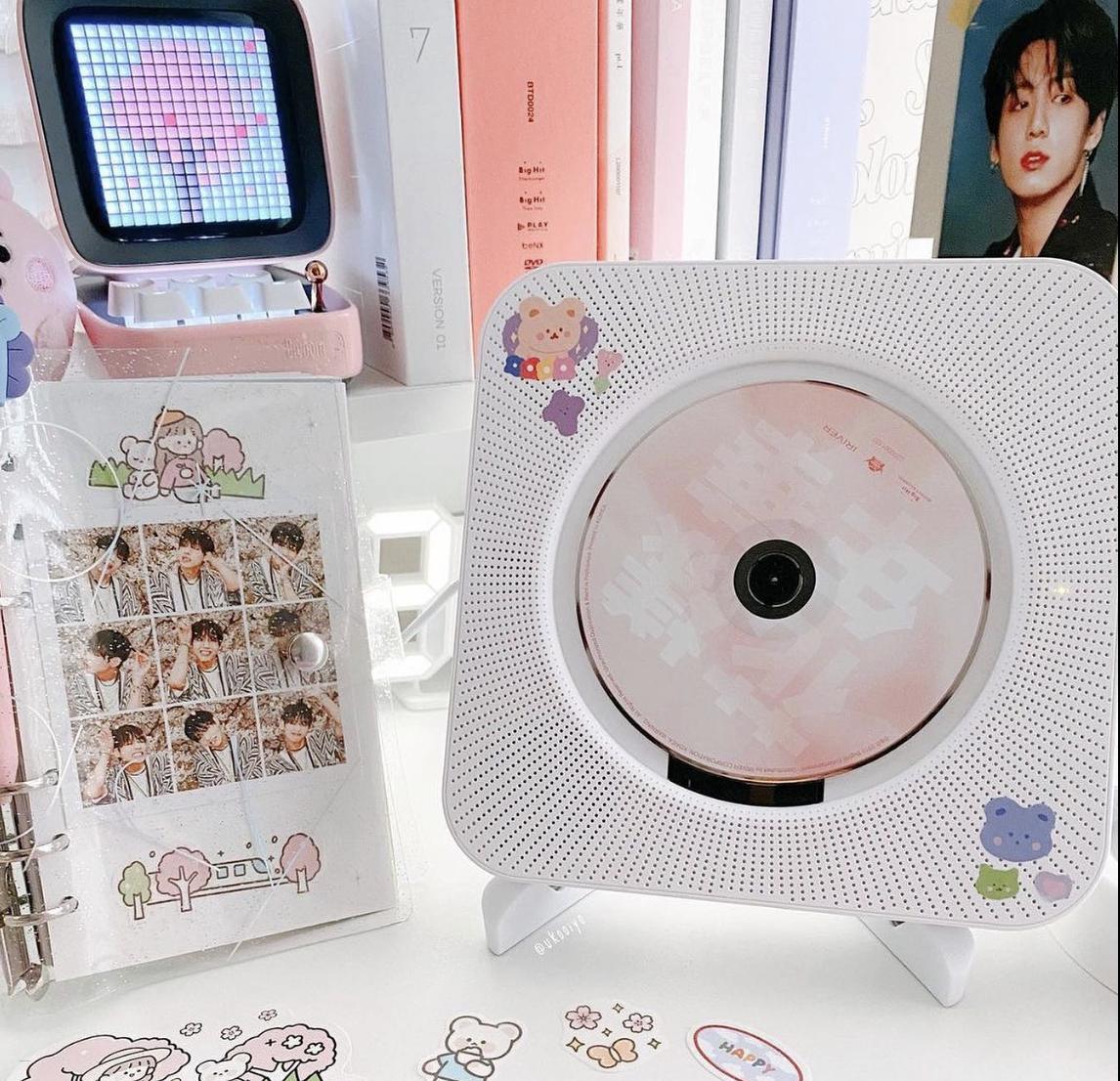 ASTRONORD Portable CD Player Bluetooth Speaker