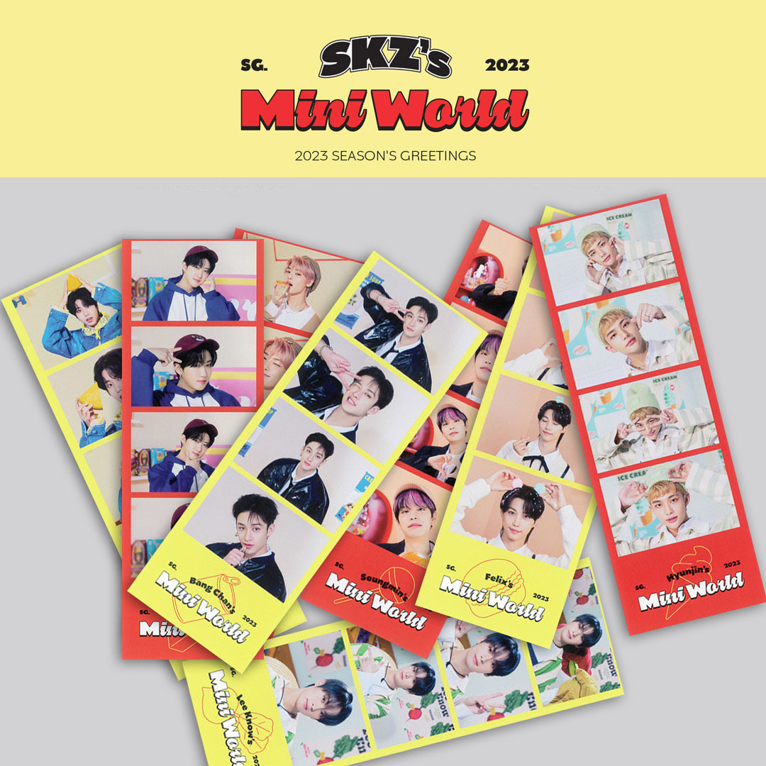 K-POP IDOL- STRAYKIDS - 2023 Season's Greetings 'SKZ's Mini World Bookmarks