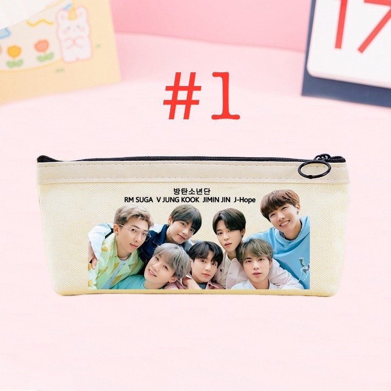 BTS Canvas Pencil Pouch Bag