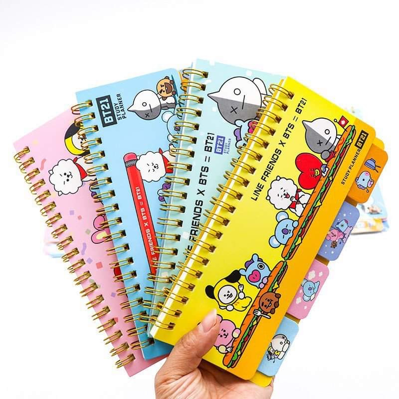 BT21 Piano Style Mini Portable Notebook