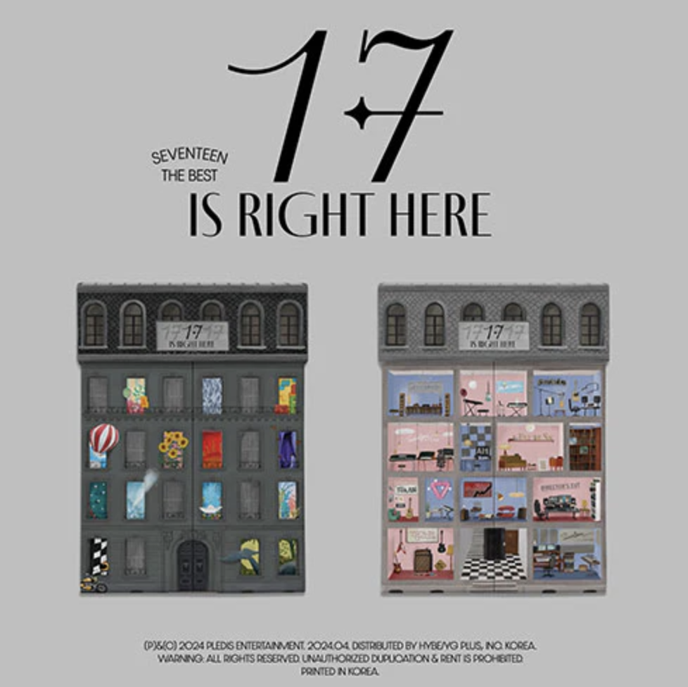[PRE-ORDER] SEVENTEEN - 17 IS RIGHT HERE BEST ALBUM [PHOTOBOOK VER.]SEVENTEEN - 17 IS RIGHT HERE BEST ALBUM PHOTOBOOK SET [HERE VER. / HEAR VER.]