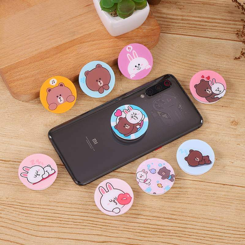 [Random Selection] Line Friends Cartoon Design Mobile Pop Socket Holder