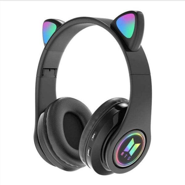K-POP BTS Cute Cat Ears Wireless Bluetooth Headphone